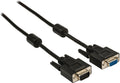 Nedis VGA-Kabel - VGA Male - VGA Female 15p - Vernikkeld - Maximale resolutie: 1280x800 - 2.00 m - Rond - ABS - Zwart - Envelop