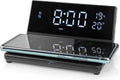 Nedis Wekker met Draadloze Lader - Qi gecertificeerd - 5 / 7.5 / 10 / 15 W - USB-A Male - 2 Alarmtijden - Snoozefunctie