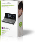 Nedis Wekker met Draadloze Lader - Qi gecertificeerd - 5 / 7.5 / 10 / 15 W - USB-A Male - 2 Alarmtijden - Snoozefunctie