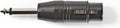 Nedis XLR-Adapter - XLR 3-Pins Female - 6,35 mm Male - Vernikkeld - Recht - Metaal - Zwart - 1 Stuks - Polybag