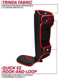 RDX F6 Kara - Scheenbeschermers - CE-gecertificeerd - Zwart/Rood - L
