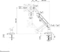 Neomounts DS70-810BL1 full motion monitorarm 1 scherm - 17-32