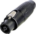 Neutrik NLT8FXX-BAG Luidsprekerconnector Stekker, recht Aantal polen: 8 Zwart 1 stuk(s)