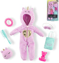 Corolle Girls - Eenhoorn Onesie Verkleedset - 7 accessoires - Multi kleuren