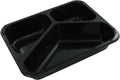Bak - CPET - 3-vaks - menubak - 227x178x43mm - zwart - 420 stuks