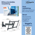 Vogel's TVM 3645 - Muurbeugel - Draaibaar 180° en kantelbaar 20° - Zwart