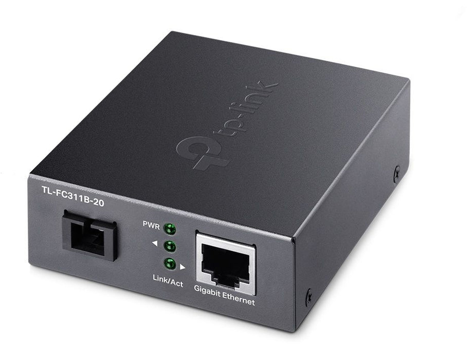 TP-Link TL-FC311B-20 - Media Converter - 1x Ethernet 1Gbps - SC/PC simplex Tx 1310nm Rx 1550nm