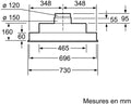 Siemens LB75565 - iQ300 - Inbouw Afzuigkap 638 m³/h - 73 cm