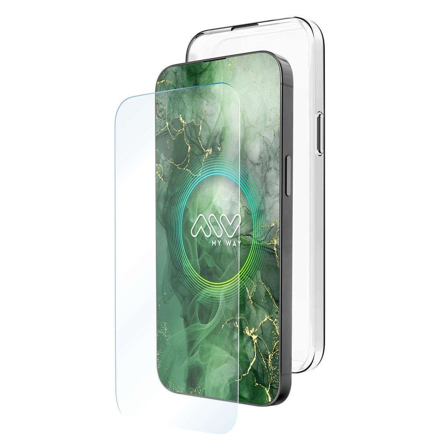 Myway Moto G55 5G - Mobielhoesje met Schermbeschermer - Slijtvast en Flexibel