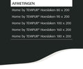 Home by TEMPUR® - Topper Hoeslaken - Strijkvrij - Katoensatijn - Wit - 90 x 200 x 9 cm