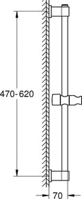 GROHE Vitalio Universal - Douchestang 600 mm - Chroom