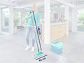 Leifheit Profi vloerwisser xl Micro Duo + EXTRA static stofdoek - 42 cm wisbreedte - 146 cm rug vriendelijke werkhoogte - 360° draaibare scharnier - Click System
