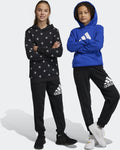 adidas Sportswear Essentials Regular Fit Big Logo Katoenen Broek - Kinderen - Zwart- 128