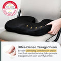 COMFYCENTRE® Zitkussen - Orthopedisch Wigkussen - Ergonomisch Traagschuim - Zwart
