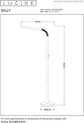 Lucide GILLY - Oplaadbare Leeslamp - Dimbaar LED 1x6W 2700K - Zwart