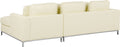 OSLO - Hoekbank met ottomaan - Beige - Linkerzijde - 270 cm - Leer