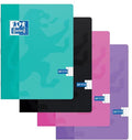 Oxford SCHOOL schrift, geassorteerde kleuren, A5, 120 bladzijden, geruit 5 mm, 5 stuks