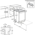 AEG FFB32617ZW - Vaatwasser - AirDry-technologie - QuickLift-korf