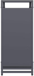 vidaXL - Brandhoutrek - 44x28x65 - cm - koudgewalst - staal - antracietkleurig