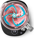 Philips Blender HR3760/00 - Krachtige 1500 Watt Motor - Met Display - 6 Keuzeprogrammas - Vaatwasserbestendig - 1.8l Kan - RVS - Zwart