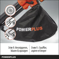 Powerplus Dual Power Draadloze Bladblazer POWDPG75270 - Bladblazer op Batterij van 40 V, 3-in-1: versnipperen, blazen en zuigen, maximale luchtsnelheid van 210 km/u, zonder Batterij en Oplader