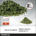 Powerplus Dual Power Draadloze Bladblazer POWDPG75270 - Bladblazer op Batterij van 40 V, 3-in-1: versnipperen, blazen en zuigen, maximale luchtsnelheid van 210 km/u, zonder Batterij en Oplader