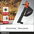 Powerplus Dual Power Draadloze Bladblazer POWDPG75270 - Bladblazer op Batterij van 40 V, 3-in-1: versnipperen, blazen en zuigen, maximale luchtsnelheid van 210 km/u, zonder Batterij en Oplader