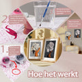 Rubye® Schilderen Op Nummer - Bloemenhoofd - Inclusief Verf en Penselen - (2 stuks)