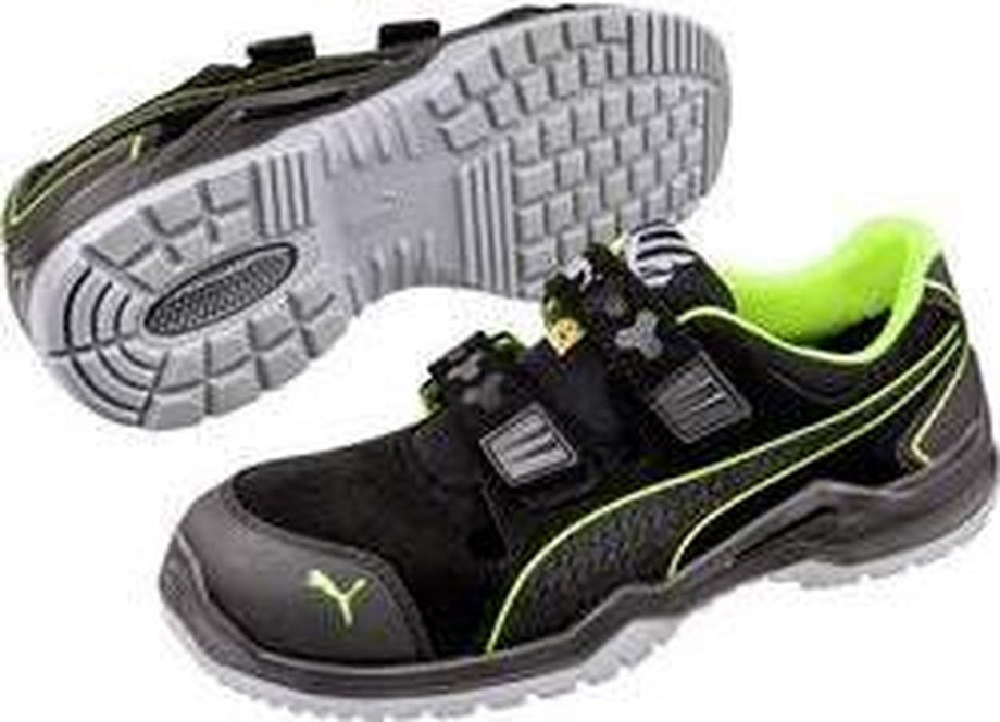 Puma Safety Neodyme Green Laah S1P 644300 - Zwart/Groen - 45