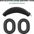 Somstyle Cover Geschikt voor Sony WH-1000XM4 & WH-1000XM3 Koptelefoon - Siliconen Hoes voor Oorkussens & Hoofdband - Zwart