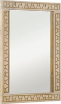 vidaXL - Badkamerspiegel - 50x70x2,5 - cm - massief - mangohout - en - glas