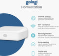 Gologi Homestation - Beveiligingscamera Draadloos - Nachtzicht - 2K Ultra HD - IP66 Waterproof - Wit (2 stuks)