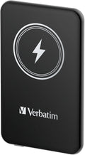 Verbatim Charge 'n' Go 5000mAh - Magnetische Draadloze Powerbank - 15W Snelladen - Zwart