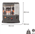 Qlima R 4224S TC-2 - Petroleumkachel - 2400 W - Ruimte tot 85 m³ - Bijverwarming