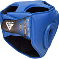 RDX Sports T1 Hoofdbeschermer Boksen - Bokshelm - Met Grill - Kunstleer - Blauw - S