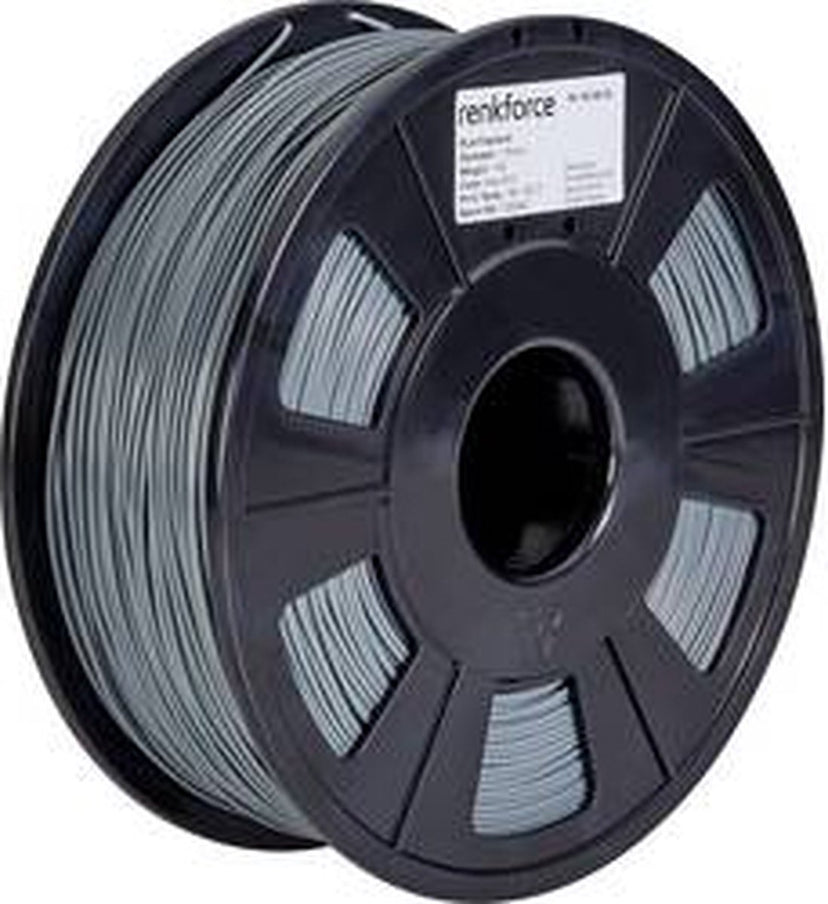 Renkforce RF-4511192 Renkforce Filament PLA kunststof 1.75 mm 1000 g Grijs 1 stuk(s)
