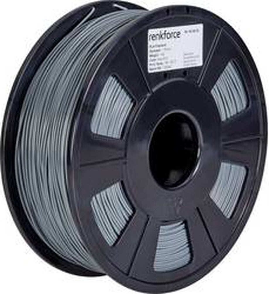 Renkforce RF-4511192 Renkforce Filament PLA kunststof 1.75 mm 1000 g Grijs 1 stuk(s)