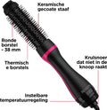 Revlon RVDR5292UKE - Volume borstel en Föhnborstel in 1 (2 in 1) - 38 mm diameter - Ceramische coating
