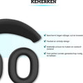 Somstyle Cover Geschikt voor Sony WH-1000XM4 & WH-1000XM3 Koptelefoon - Siliconen Hoes voor Oorkussens & Hoofdband - Zwart