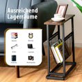 Coast Industrial - Accenttafel - Compact ontwerp met roosterplank - Bruin en zwart