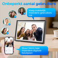 Saaf Digitale Fotolijst met Wifi - 96gb - Gratis App - Digitale Fotokader - 10,1