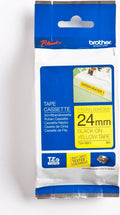 TZ-S651 24mm - black on yellow - extra sticky (8m)