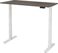 Ergonomisch elektrische verstelbaar zit/sta bureau Teez breed 120CM diep bladkleur Ahorn framekleur Aluminium (RAL9006)