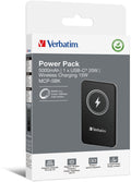 Verbatim Charge 'n' Go 5000mAh - Magnetische Draadloze Powerbank - 15W Snelladen - Zwart