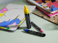 STABILO FREE - Acryl Marker - T800C - Schuine Punt - 4-10 mm - Karmijn Rood - Doos 5 stuks