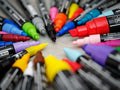 STABILO FREE - Acryl Marker - T800C - Schuine Punt - 4-10 mm - Karmijn Rood - Doos 5 stuks