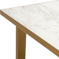 Stalux Eettafel - Tafel Joop - Luxe Design - Duurzaam Materiaal - Gemakkelijk te Reinigen - Wit Marmer - 180 cm