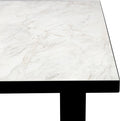 Stalux Eettafel - Tafel Joop - Luxe Design - Duurzaam Materiaal - Gemakkelijk te Reinigen - Wit Marmer - 180 cm