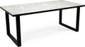Stalux Eettafel - Tafel Joop - Luxe Design - Duurzaam Materiaal - Gemakkelijk te Reinigen - Wit Marmer - 180 cm