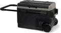 Steamy-E Dual Zone Roller Elektrische Compressor Koelbox Op Wielen - Dual Zone - 40 liter - 12V en 230V - voor auto en camping - Zwart